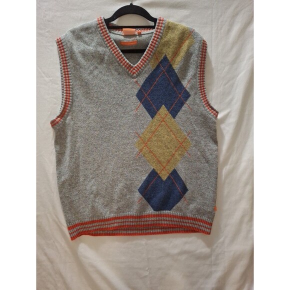 PARX Premium Lambswool Multicolor Men's Vest Size L - Picture 10 of 10